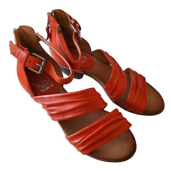 Miz Mooz Cassie Mandarin Leather Sandals, Woman's Sandals NIB - Picture 1 of 3